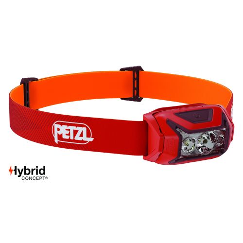 Frontal Petzl Actik 450 lumens Rojo