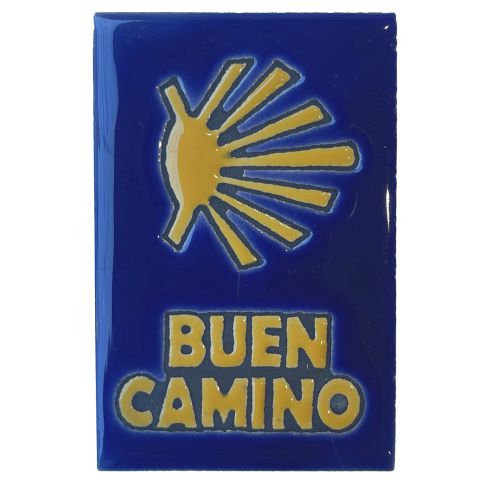 Imán Cerámica 5x7 cm Estrella Buen Camino