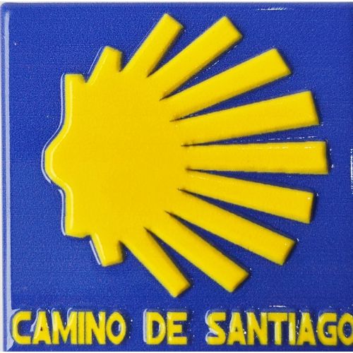 Imán Resina Estrella Cuadrado MyL Azul/Amarillo