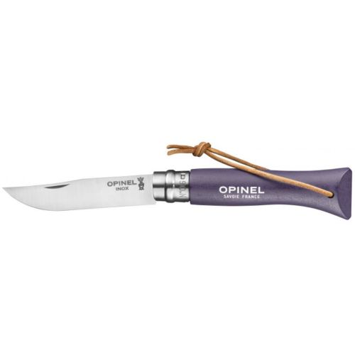 Navaja colores Opinel n.6 Correa Morado