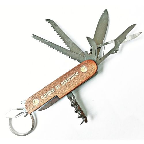Navaja Multiusos Madera Camino de Santiago MyL
