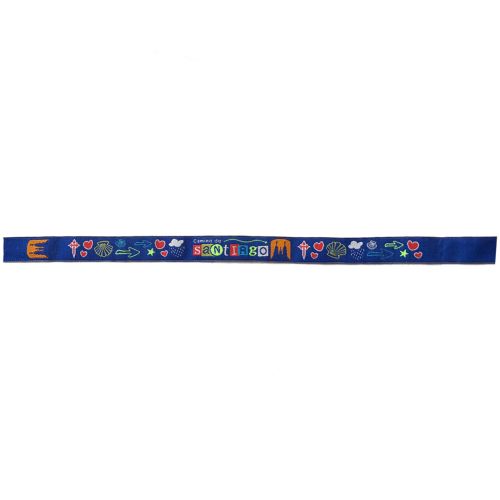 Pulsera Tela Camino de Santiago corazones 23