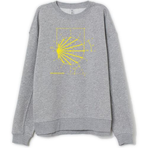 Sudadera algodón Boceto Camino Gris