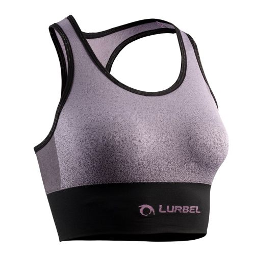 Sujetador Deportivo Lurbel Venus Top Lavanda/Negro