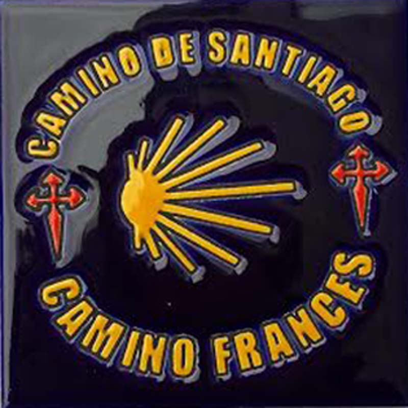 Azulejo Cerámica Estrella Camino Francés 11x11 cm