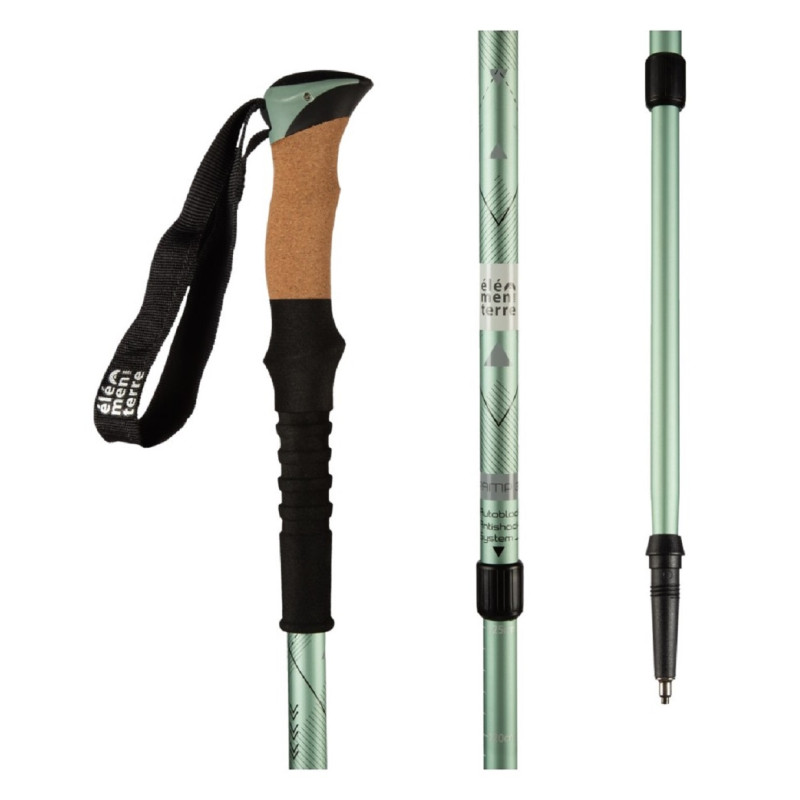 Bastón aluminio Elementerre Tramp 1.0 Infinite Verde