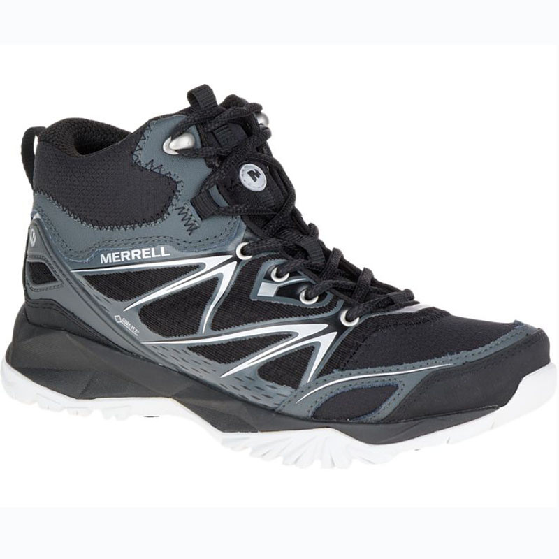 Bota Merrell Capra Bolt Mid GTX W Negro/Blanco