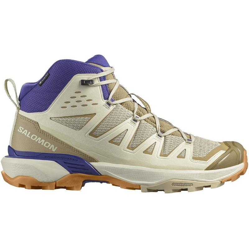 Bota Salomon X Ultra 360 Edge Mid GTX Blanco/Beige/Morado