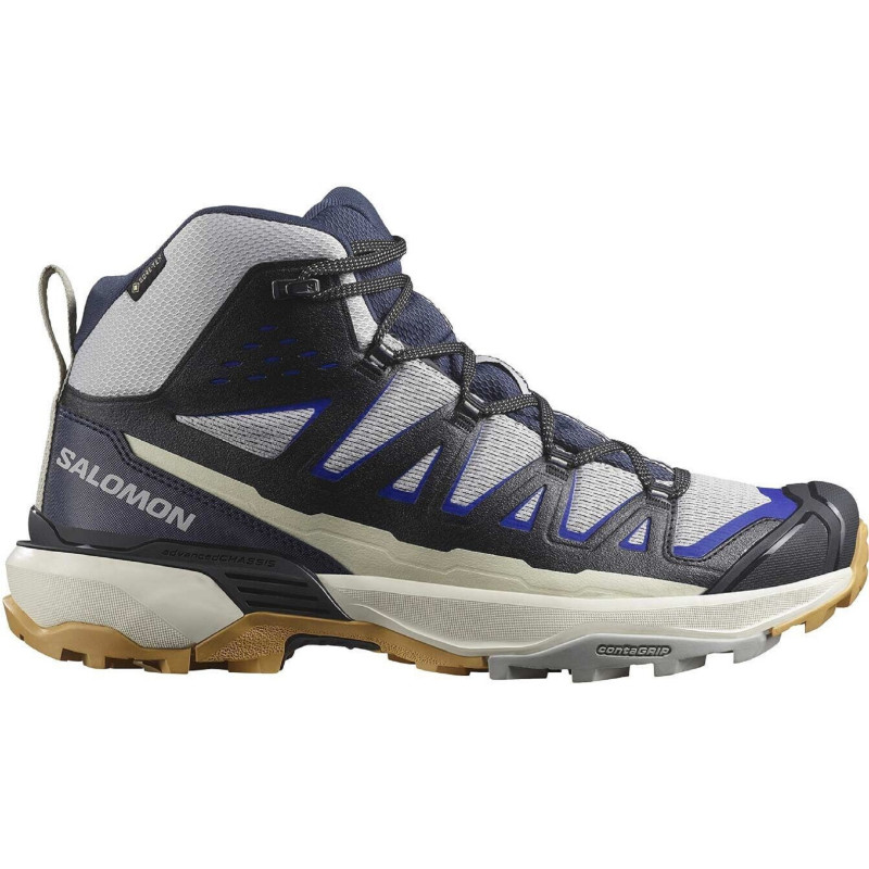 Bota Salomon X Ultra 360 Edge Mid GTX Negro/Blanco/Morado
