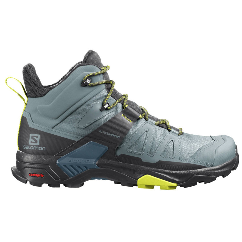 Bota Salomon X Ultra 4 GTX Gris/Negro/Amarillo