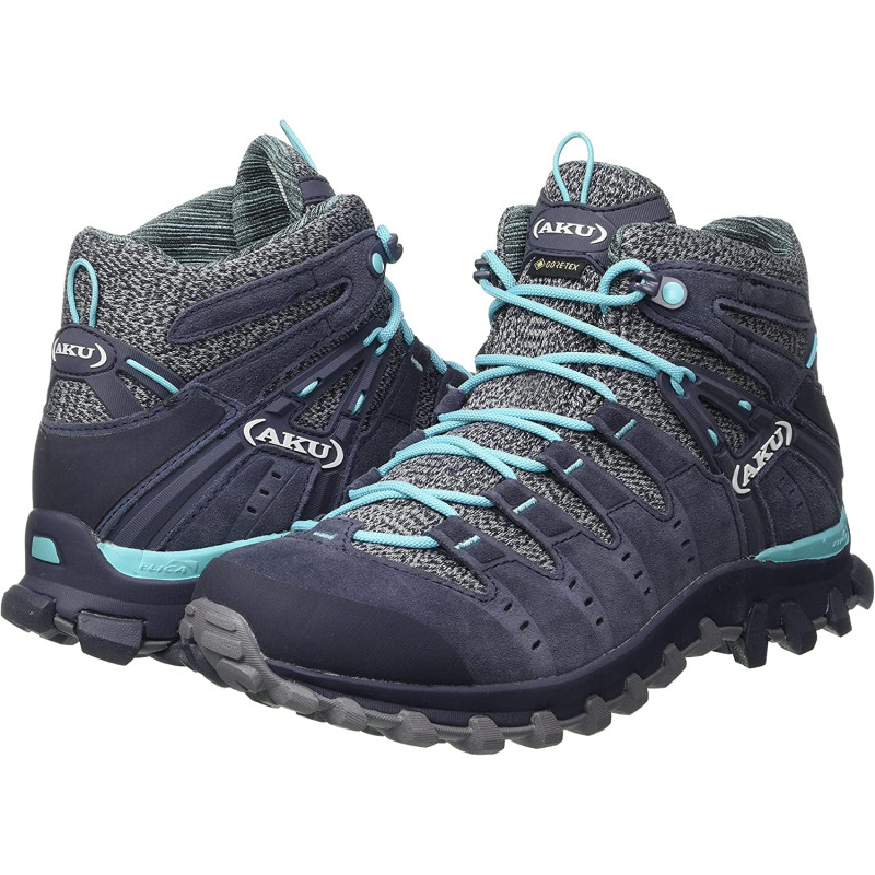 Botas Aku Alterra Lite Mid GTX W Gris/Azul