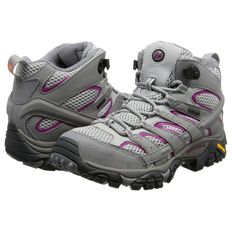 Botas Merrell Moab 2 Mid GTX W Gris/Fucsia