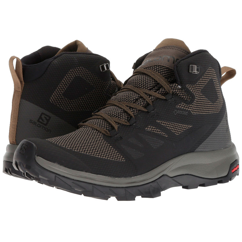 Botas Salomon Outline Mid GTX Negro/Kaki