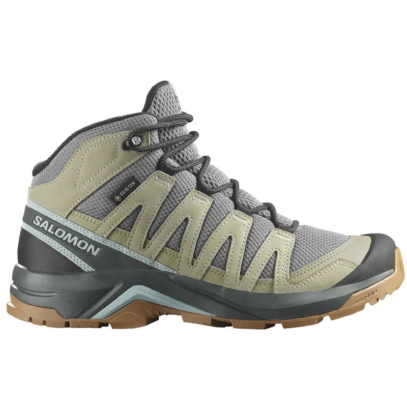 Botas Salomon X-Adventure Recon GTX W Mid Verde/Gris