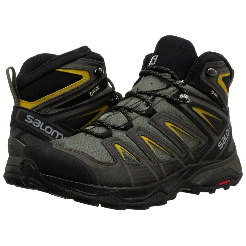 Botas Salomon X Ultra 3 Wide Mid GTX Kaki/Verde Oliva