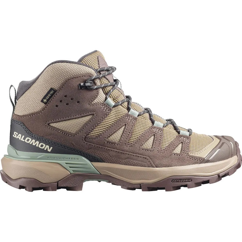 Botas Salomon X Ultra 360 Mid LTR GTX W Marrón/Beige