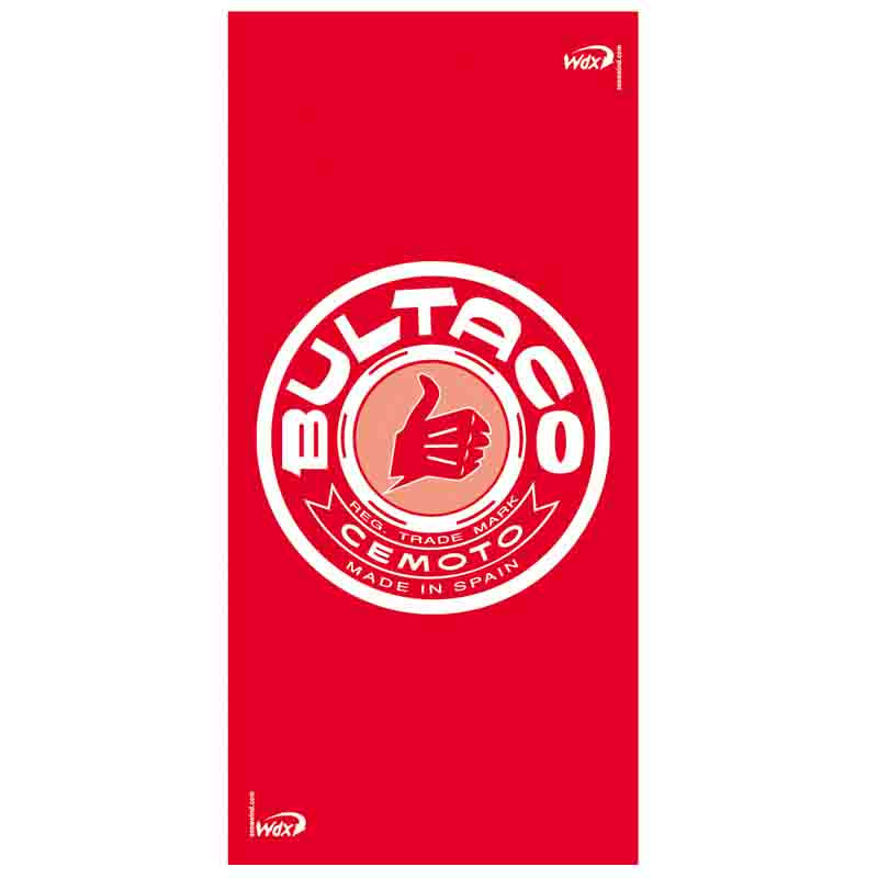 Braga Wind Bultaco Logo Red 1400