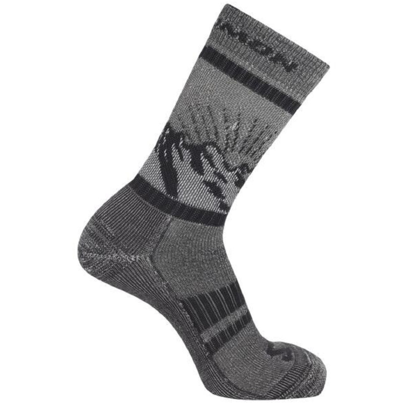 Calcetines Salomon Retro Wool Crew Gris