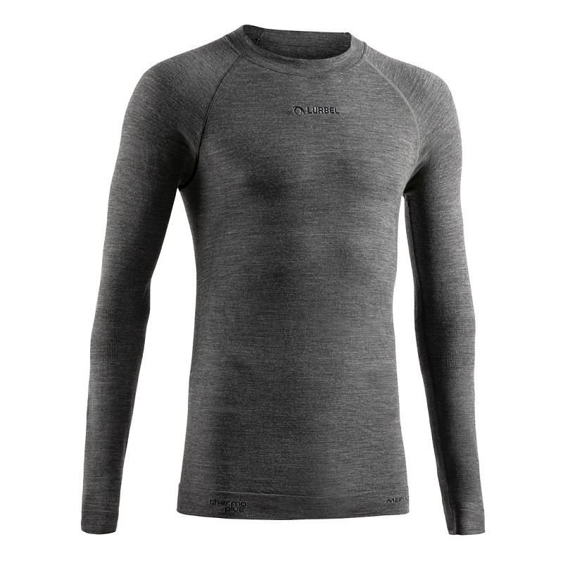Camiseta Lurbel Merino Hollow Long Sleeves Gris