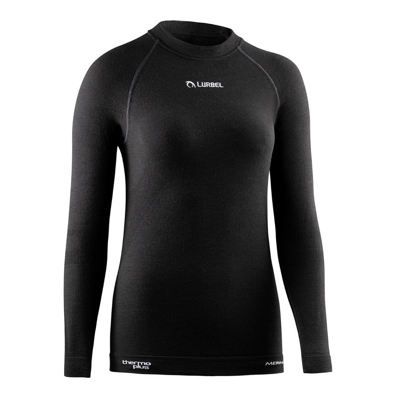 Camiseta Lurbel Merino Hollow Long Sleeves W Negro