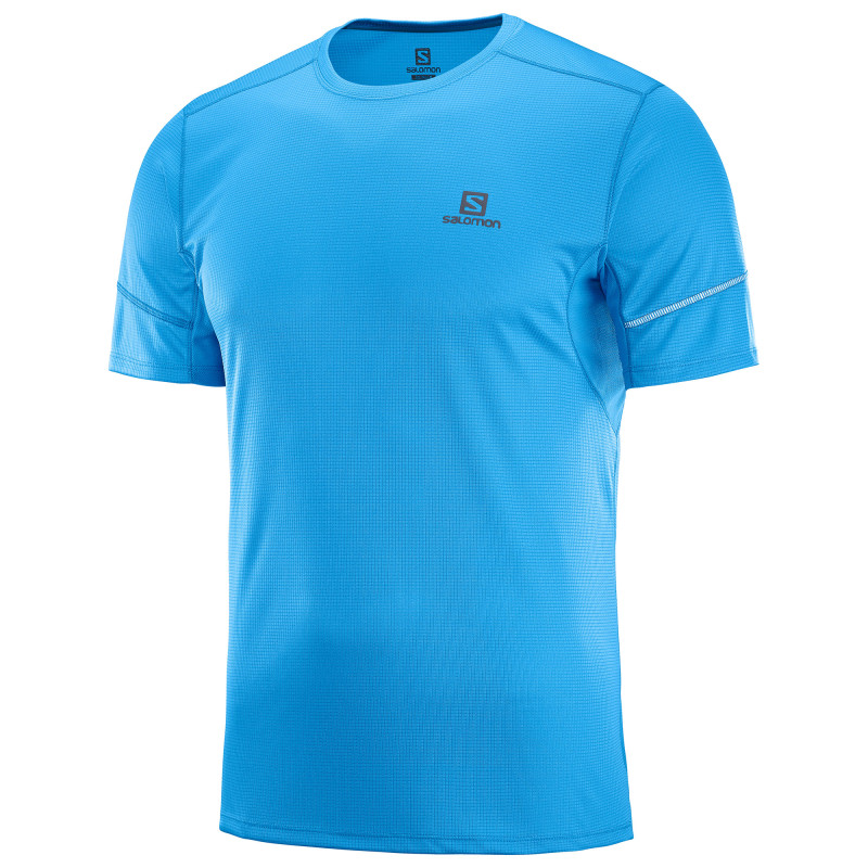 Camiseta Salomon Agile SS Tee Azul Cielo