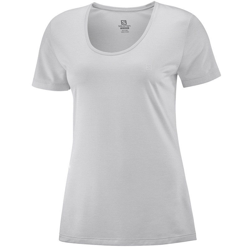 Camiseta Salomon Agile SS Tee W Gris