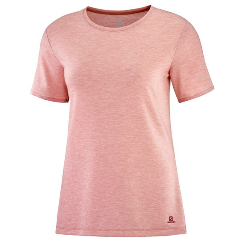 Camiseta Salomon Essencial Short Sleeve Tee W Rosa