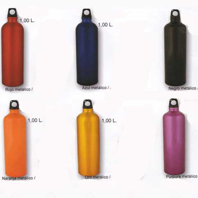 Cantimplora Aluminio Brillo 1 Litro