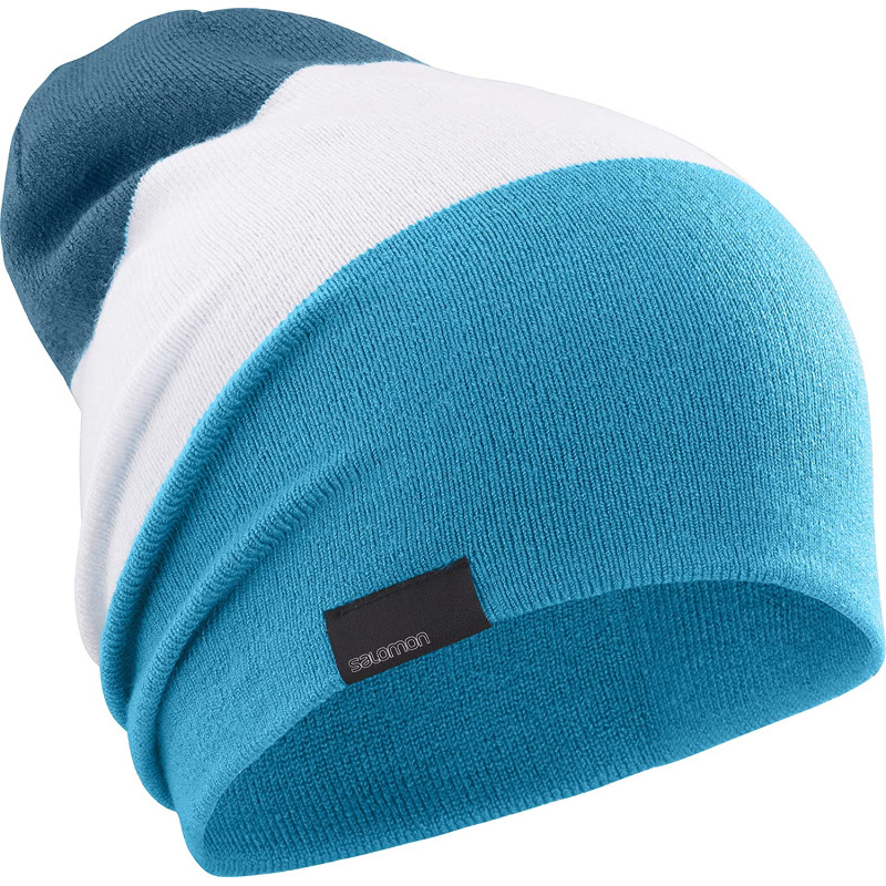 Gorro Salomon Flatspin Reversible Azul/Blanco