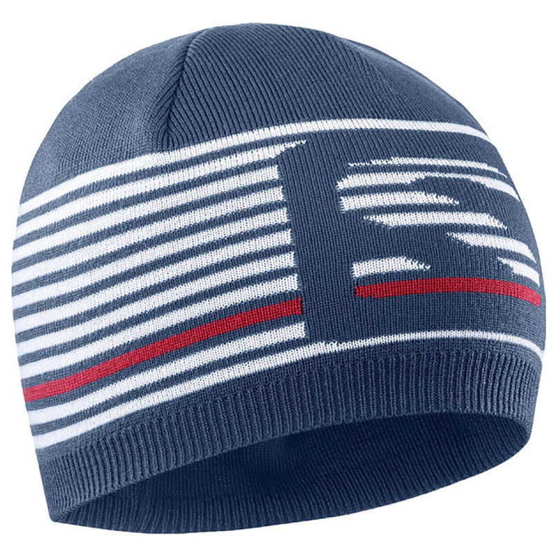 Gorro Salomon Flatspin Short Beanie Beige/Verde Azul-Blanco