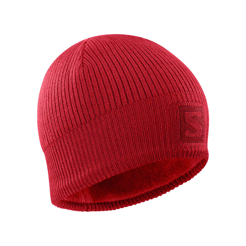 Gorro Salomon Logo Beanie Rojo