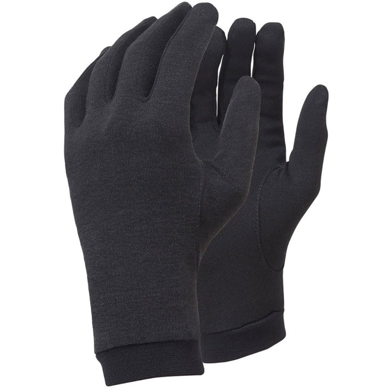 Guantes Trekmates Silk Liner Negro