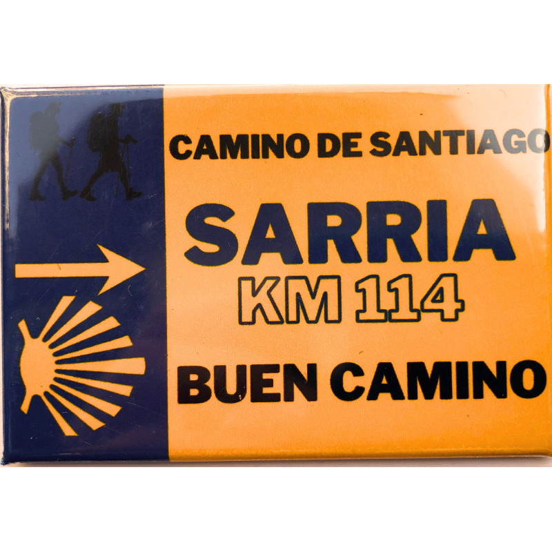 Imán Buen Camino Sarria Km 114