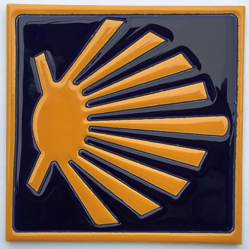 Imán cerámica Estrella Rústica con filo 7x7