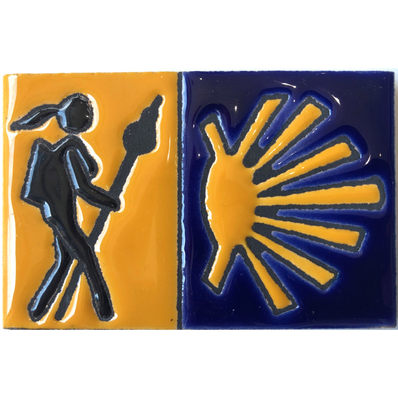 Imán Cerámica Peregrina Estrella 5x7,5 CM