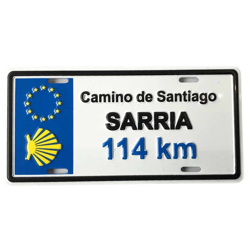 Imán Chapa Matrícula Sarria Km 114