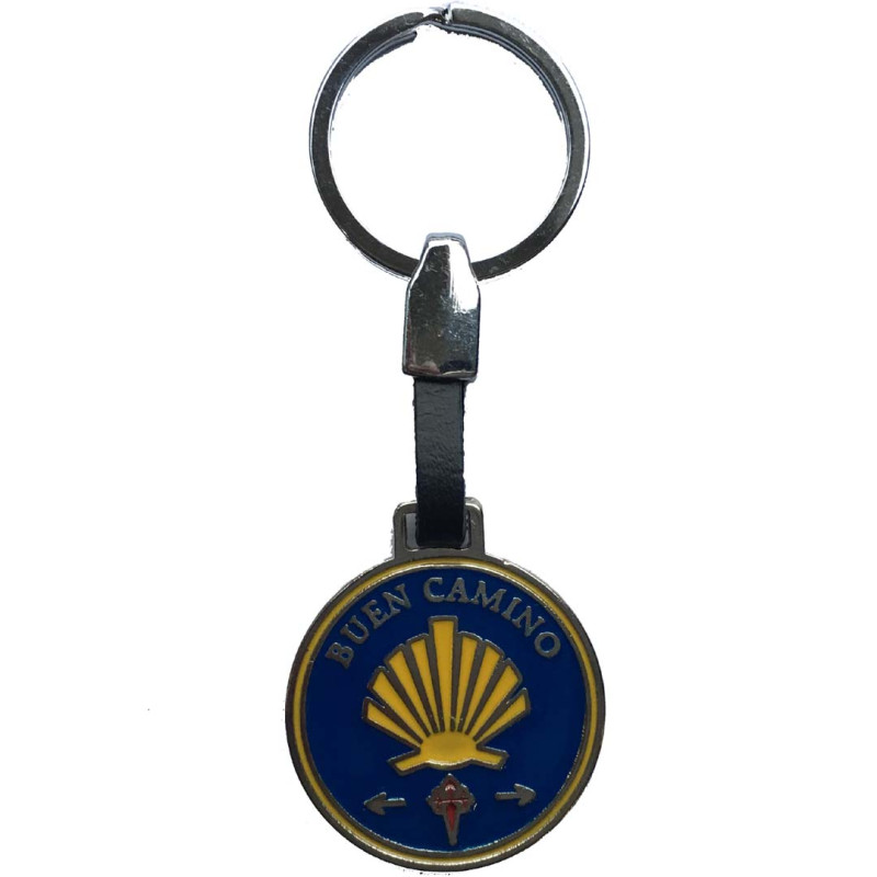 Llavero metal Estrella Buen Camino redondo