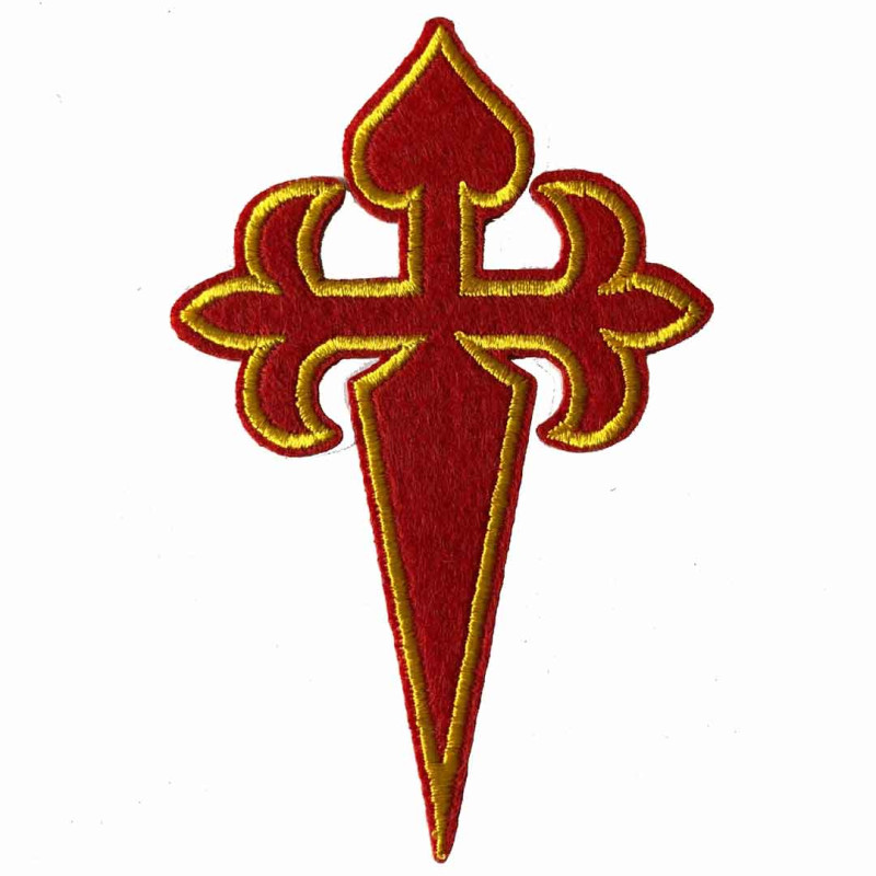 Parche Bordado Cruz de Santiago mediana