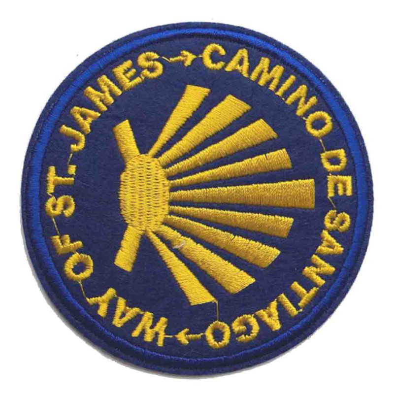 Parche bordado redondo Estrella Camino de Santiago