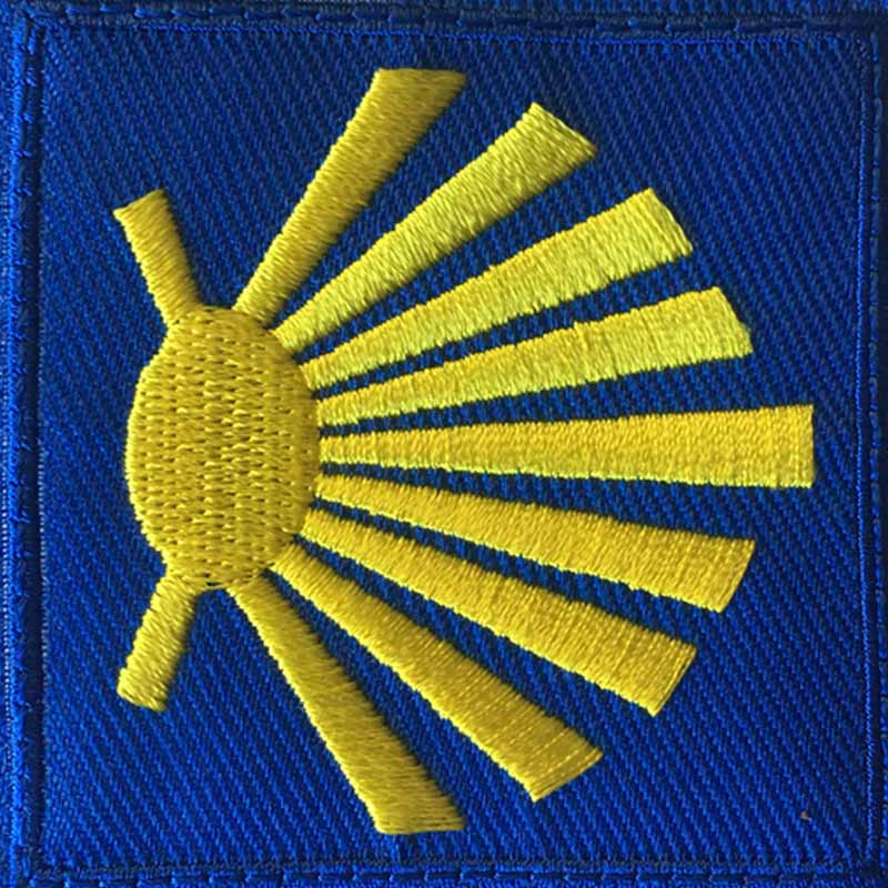 Parche bordado tela Estrella rústica del Camino