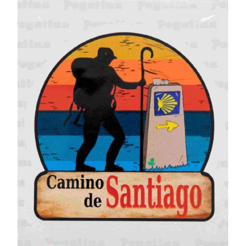 Pegatina Camino De Santiago Amanecer