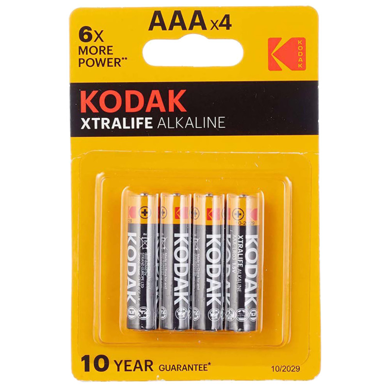 Pilas Alcalinas Kodak Xtralife AAA LR03