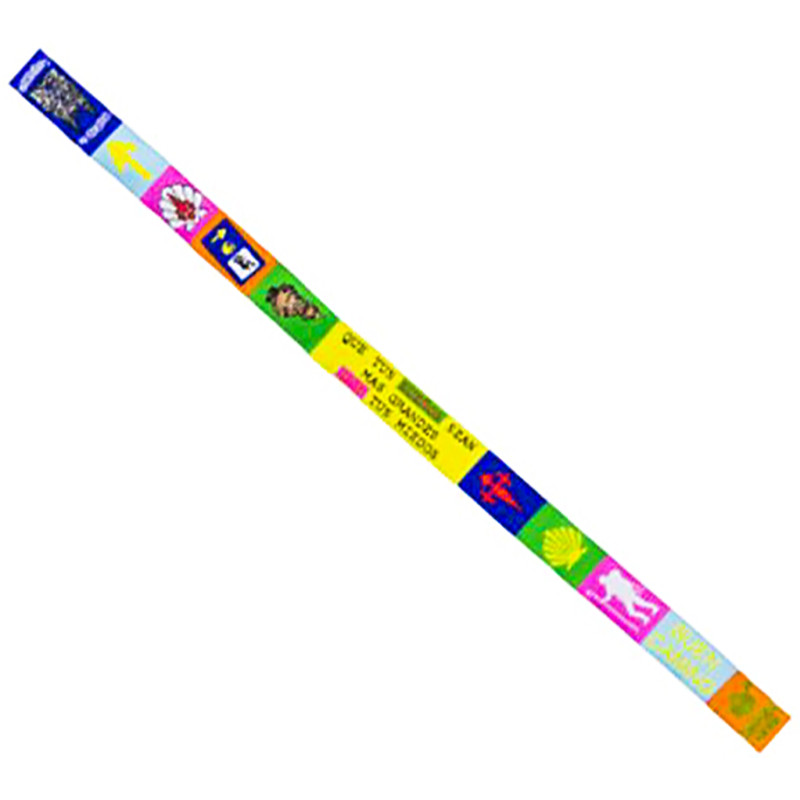 Pulsera Tela Frase Sueños 104 Multicolor