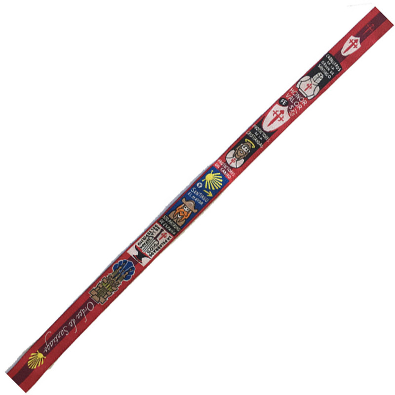 Pulsera tela Orden de Santiago 40 Rojo