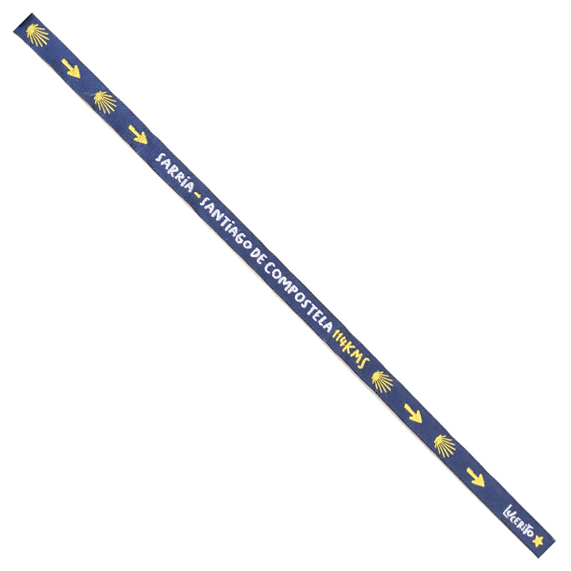 Pulsera Tela Sarria-Santiago De Compostela-114Kms 82 Azul