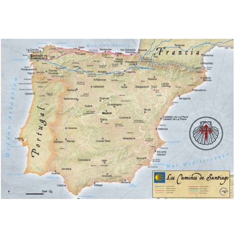 Puzzle magnético Los Caminos de Santiago 100 piezas