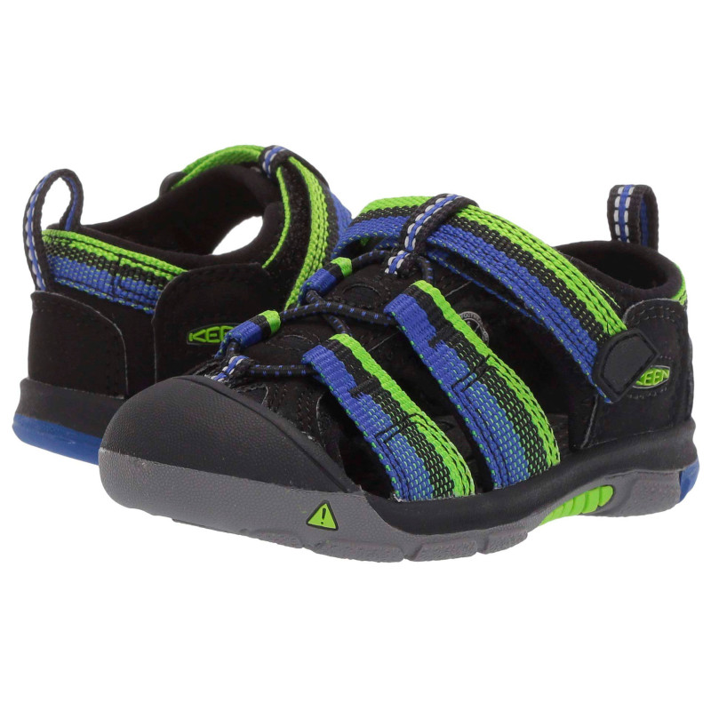 Sandalia Keen Newport H2 Youth Negro/Azul/Verde