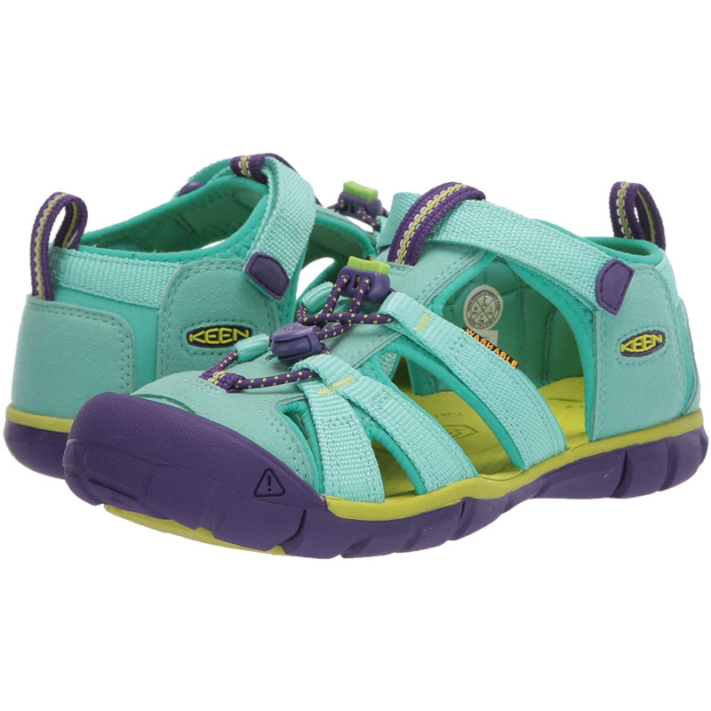 Sandalia Keen Seacamp II CNX Youth Turquesa/Violeta