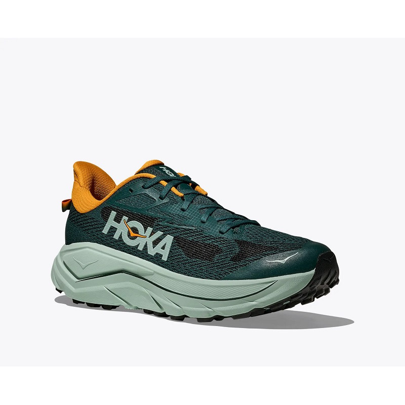 Zapatilla Hoka Challenger 8 Verde Bosque/Naranja