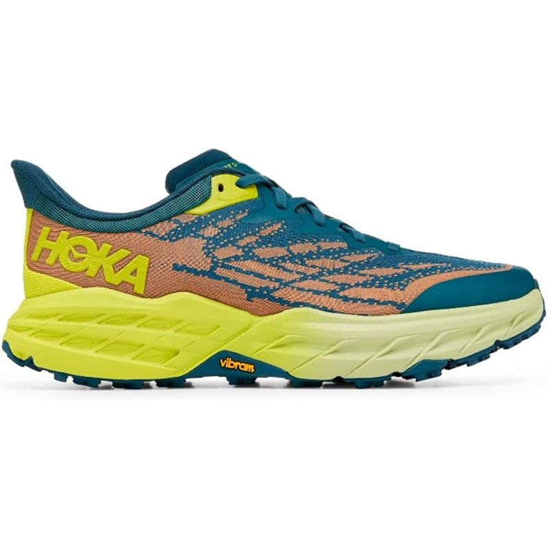 Zapatilla Hoka Speedgoat 5 Azul/lima/naranja